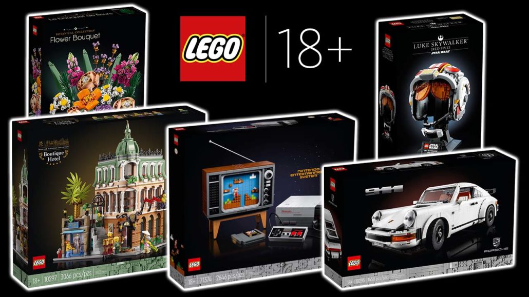 LEGO 18+ Sets Fuer Erwachsene Adults Welcome