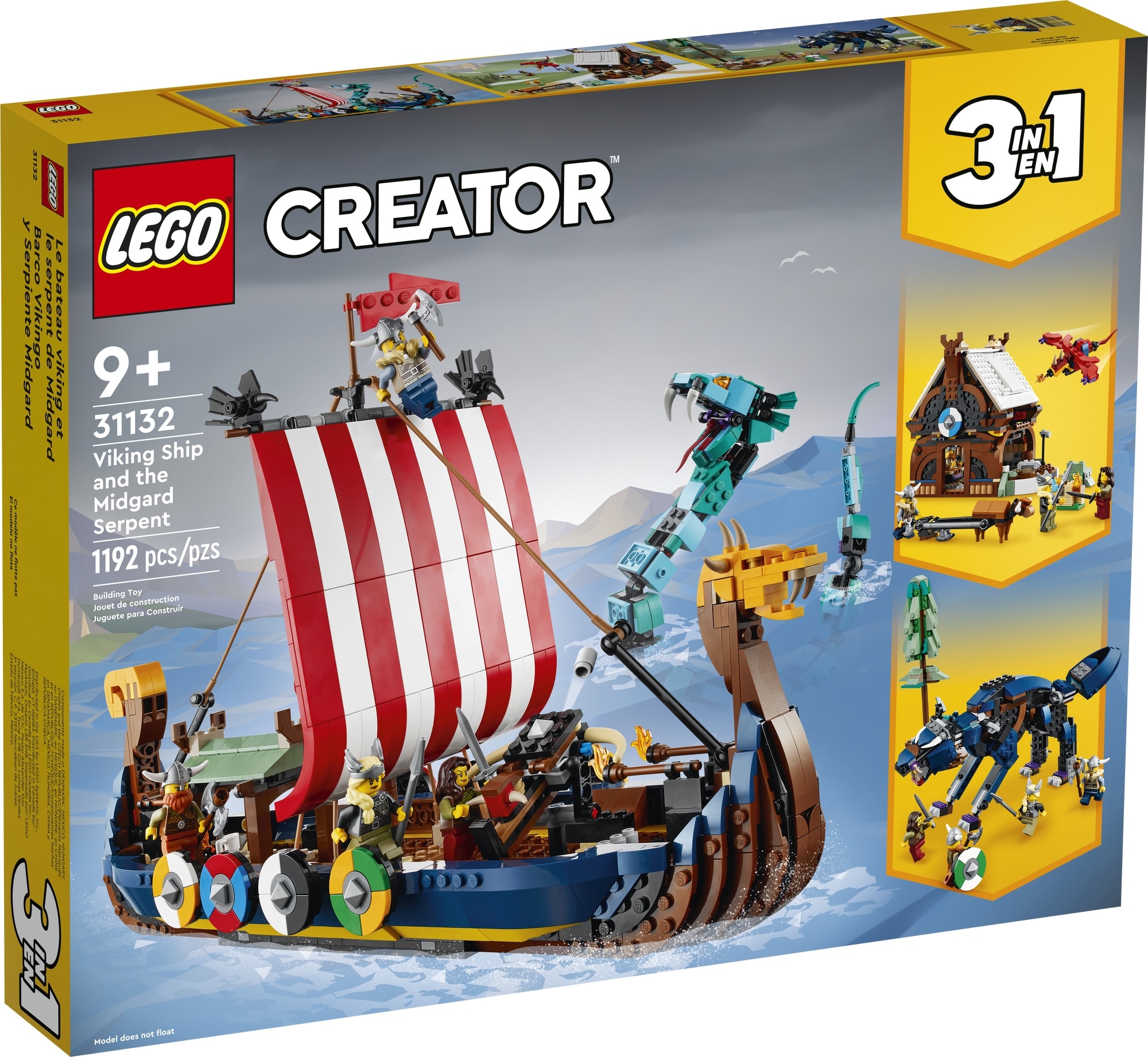 LEGO 31132 Wikingerschiff Mit Midgardschlange 10