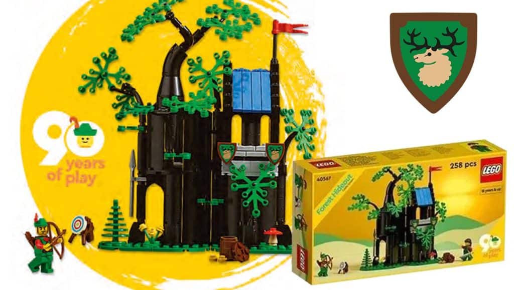 LEGO 40567 Forest Hideout Gratisbeigabe Forestmen Classic Castle Katalogbild Titelbild LEGO 40567 Forest Hideout Gratisbeigabe Forestmen Classic Castle Katalogbild Titelbild