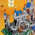 LEGO 6090 Ritterburg Stoff Fahnen