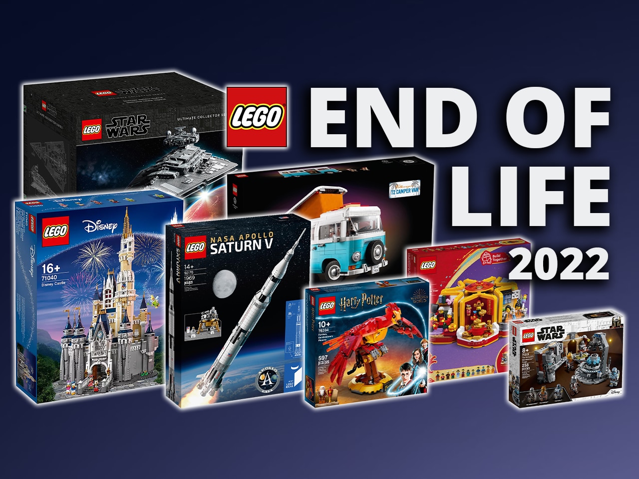 LEGO End of Life 2022 Die LEGO EOL Liste für das ganze Jahr