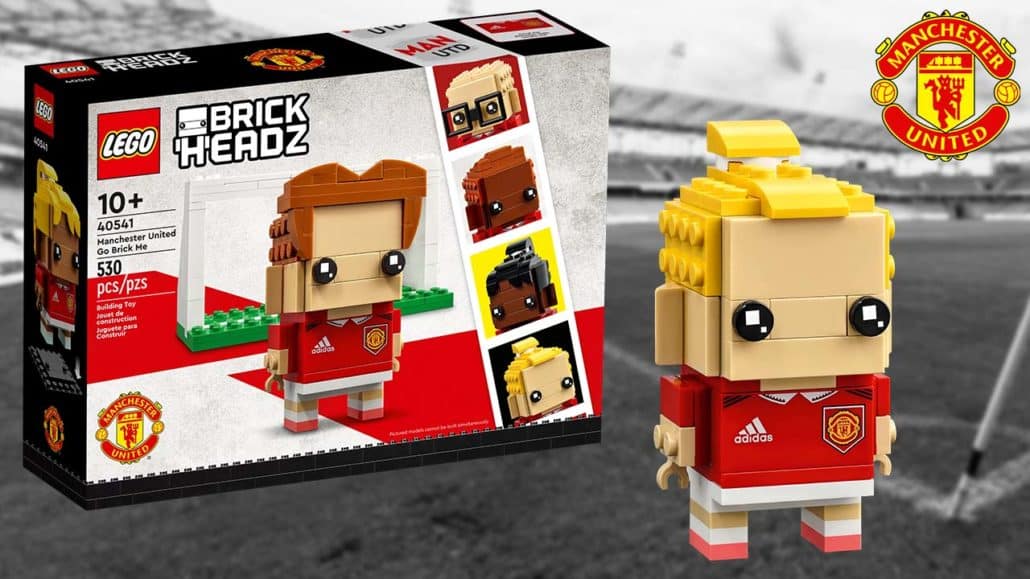 LEGO Brickheadz 40541 Manchester United Go Brick Me Titelbild LEGO Brickheadz 40541 Manchester United Go Brick Me Titelbild