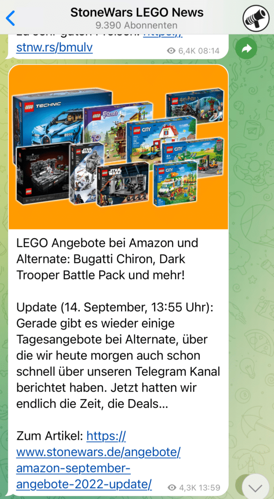 Stonewars Telegram LEGO Newsletter 2