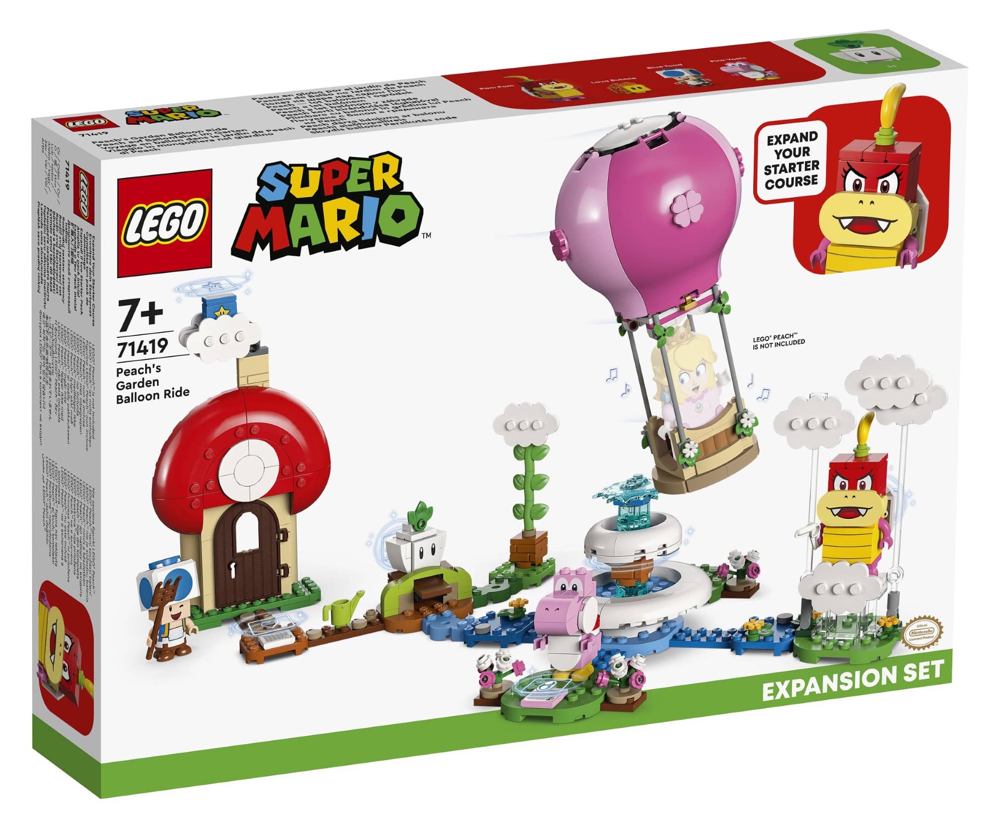 LEGO Super Mario 71419 Peach Auf Ballonfahrt Im Garten Erweiterungsset (1)
