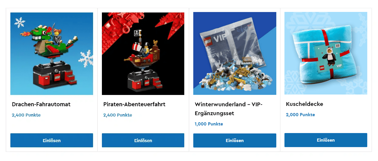 LEGO Vip Praemien Dezember 2022