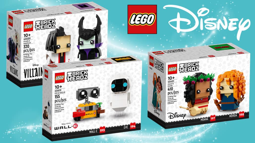 LEGO Disney 100 Brickheadz 40619 40620 40621 LEGO Disney 100 Brickheadz 40619 40620 40621