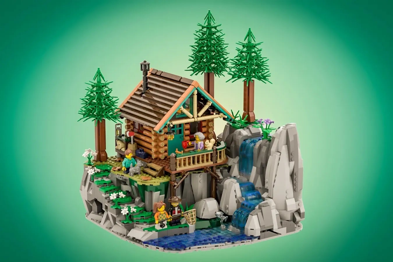 LEGO Ideas River Side Lodge (1)