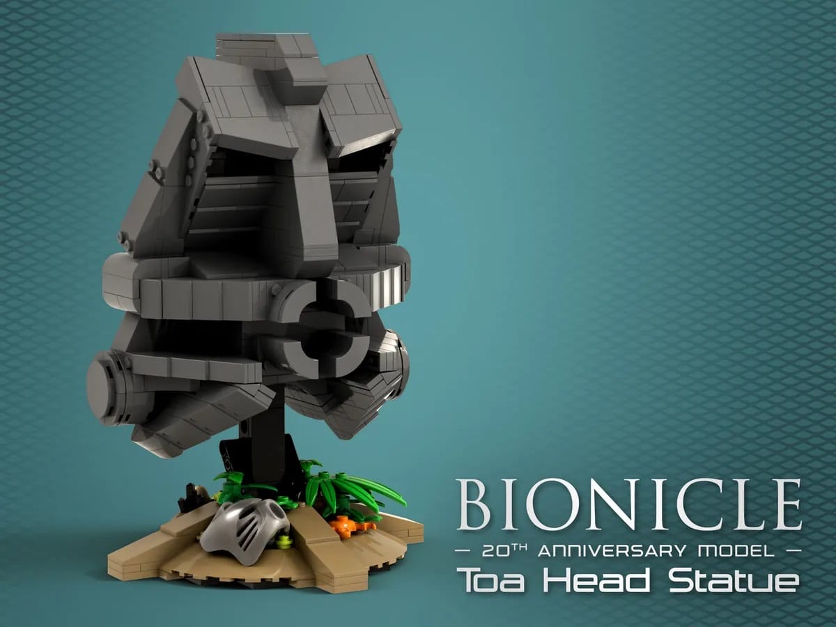 LEGO Ideas Bionicle Toa Head Statue (1)
