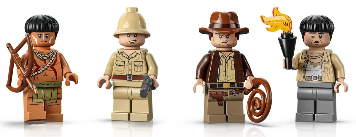 LEGO Indiana Jones Tempel Des Goldenen Goetzen 77015 Minifiguren