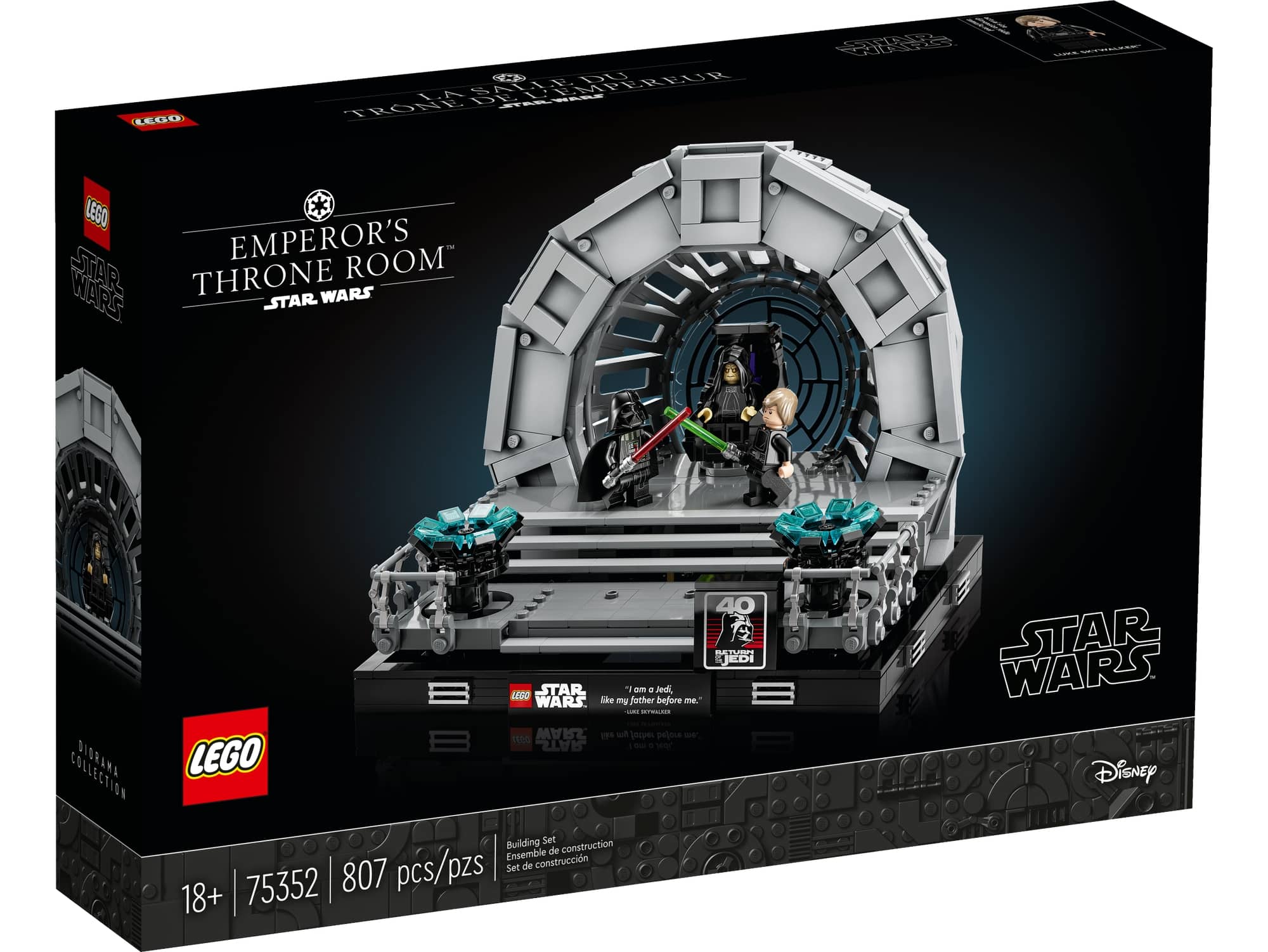LEGO Star Wars 75352 Thronsaal Des Imperators Diorama 2