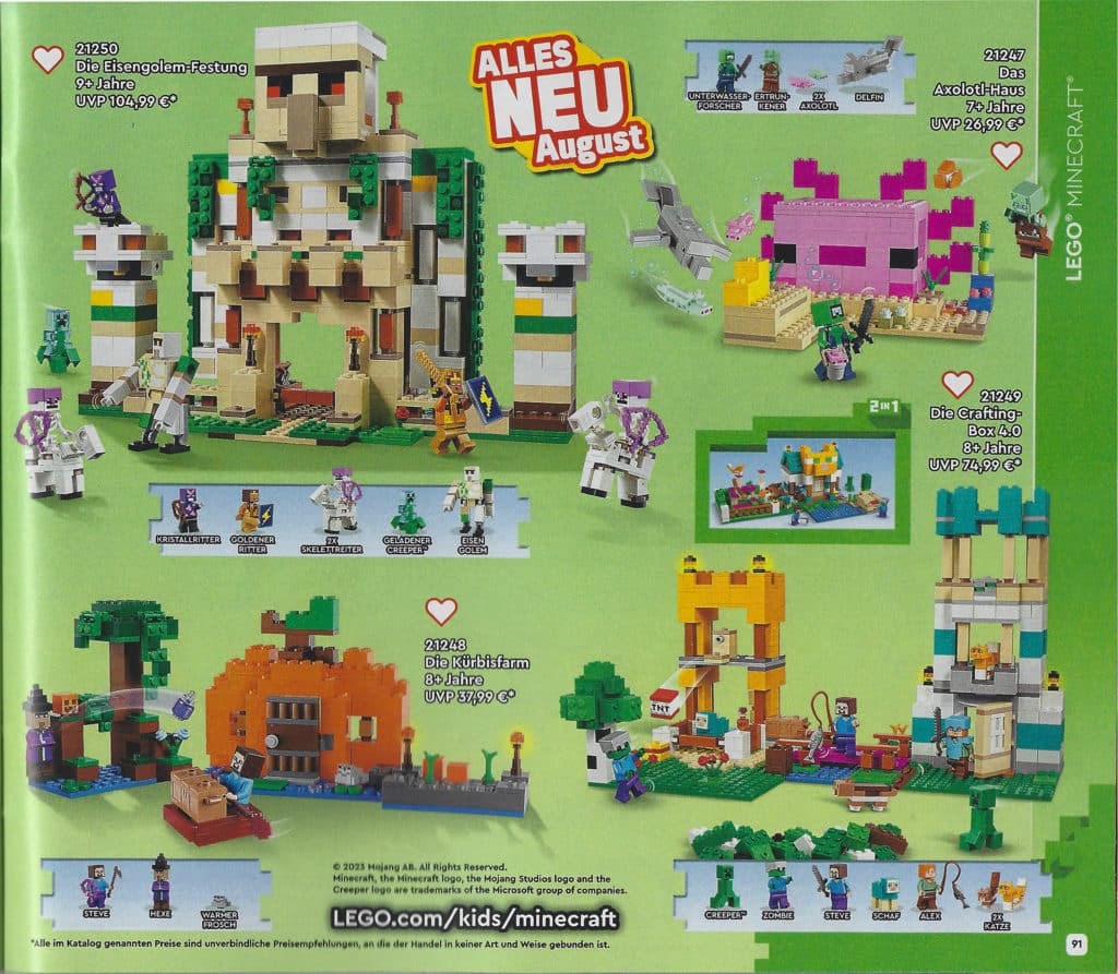LEGO Minecraft Neuheiten 2023 2