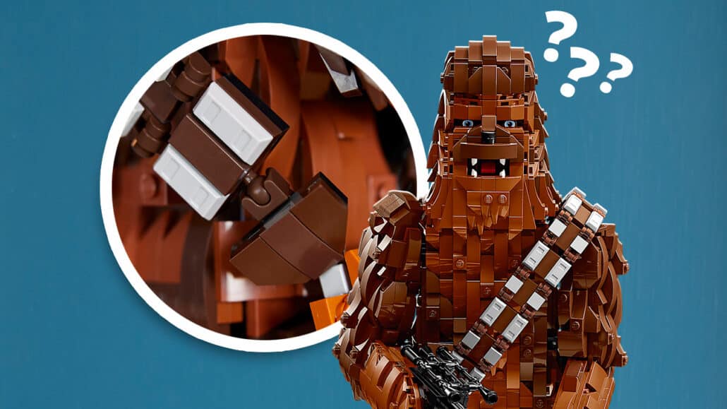 LEGO Star Wars 75371 Chewbacca Ball Gelenke Dunkelbraun Photoshop 01