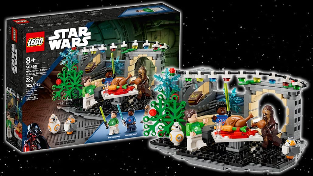 LEGO Star Wars 40658 Weihnachtsdiorama Millennium Falcon