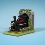 LEGO Ideas Train Bookends2 (2)