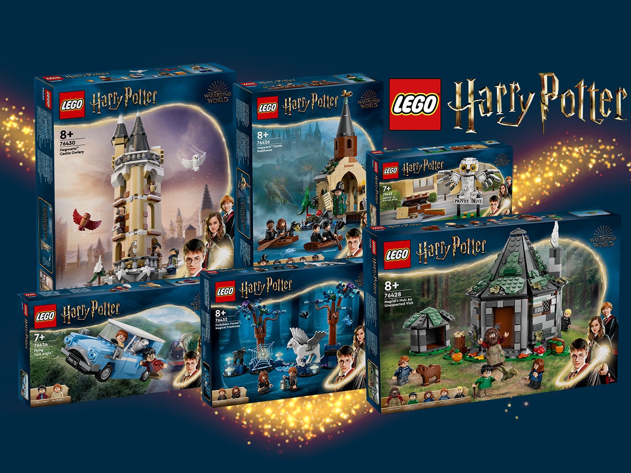 LEGO Harry Potter 2025 Eulerei, Bootshaus, Hagrids Hütte & mehr