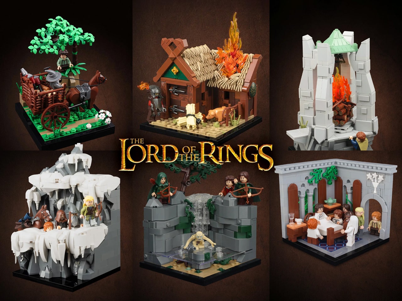 LEGO Herr der Ringe Komplette Trilogie in 77 Modellen
