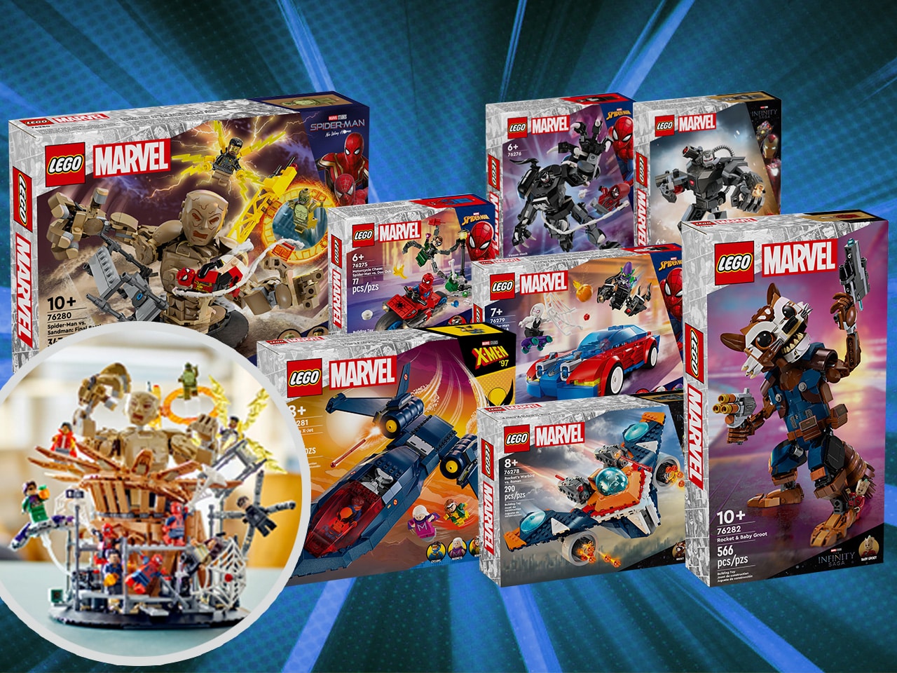 LEGO Marvel Neuheiten Januar 2024 XMen und SandMan Battle
