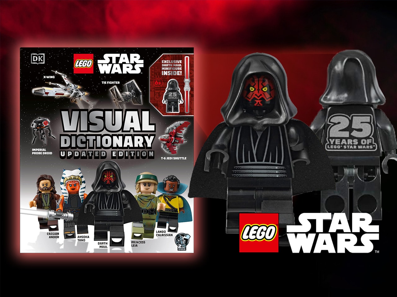LEGO Star Wars Visual Dictionary 2024 mit Darth Maul Minifigur