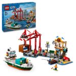 LEGO City 60422 Hafen Mit Frachtschiff 1