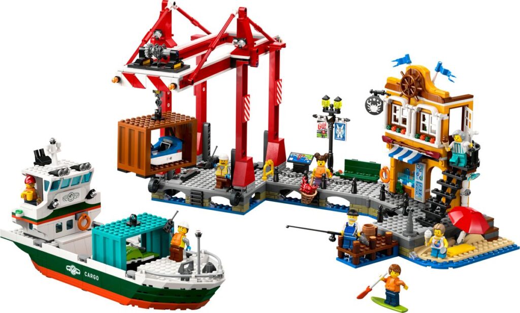 LEGO City 60422 Hafen Mit Frachtschiff 2