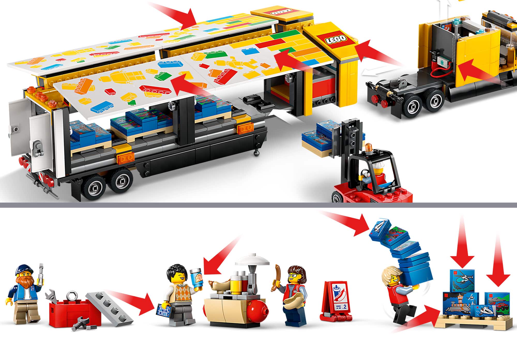 LEGO 60440 Sattelzug Drucke