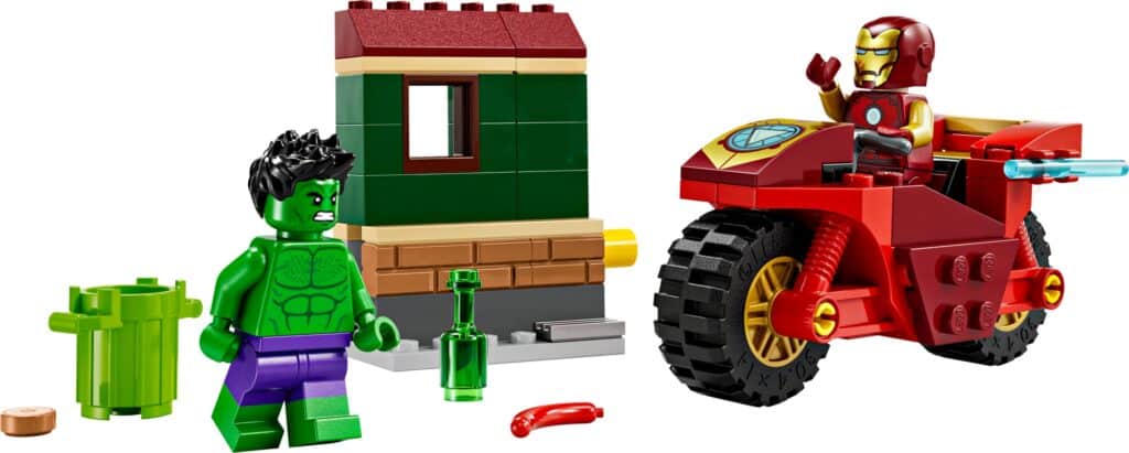 LEGO Marvel 76287 Iron Man Mit Bike Und Der Hulk 1