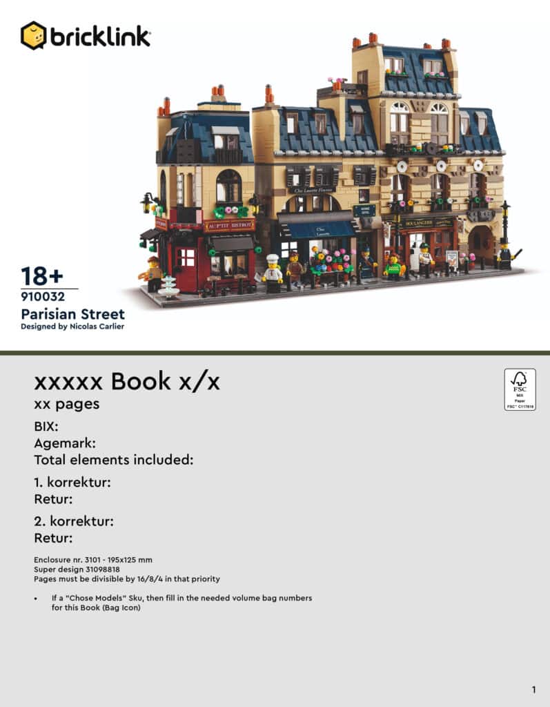 LEGO Anleitung 910032 Fehlerhafte Version