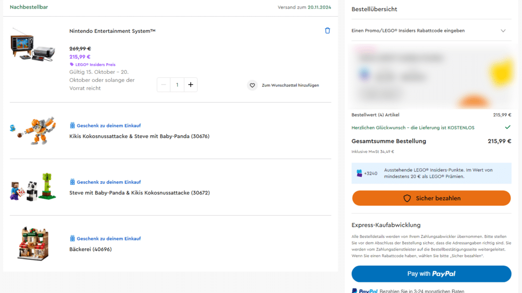 LEGO 71374 Nes Angebot