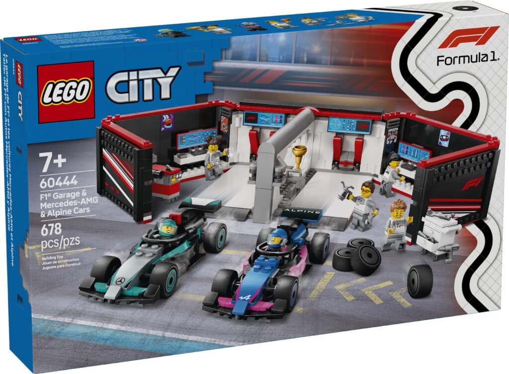 LEGO 60444 F1 Garage & Mercedes Amg & Alpine Cars (2)