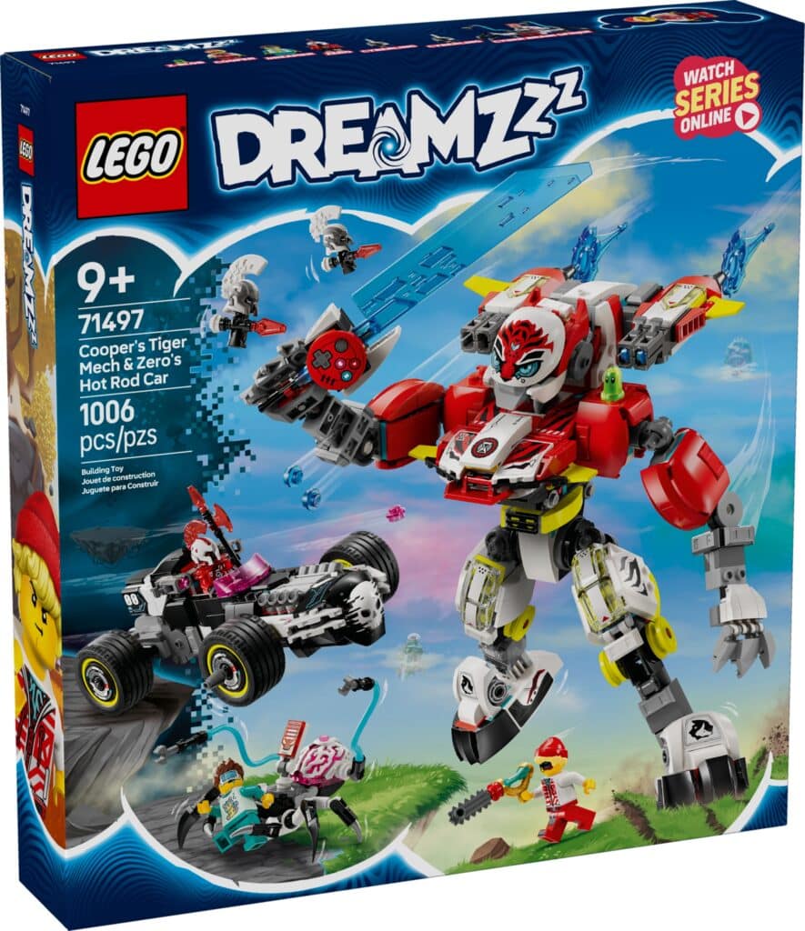 LEGO 71497 Coopers Tiger Mech Und Zero S Hot Rod Auto 4