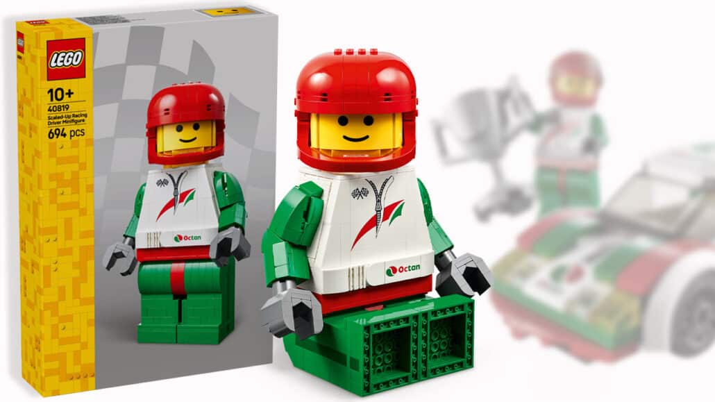LEGO 40819 Große Rennfahrer-Minifigur