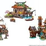 LEGO Bricklink Series 4 Riverside Scholars With Ocean House And Mountain Windmill