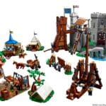 LEGO Bricklink Series 4 Siege Encampment With Lion Knights Castle