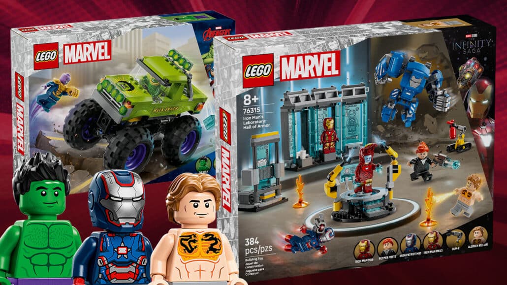 LEGO Marvel April 2025 76312 76315