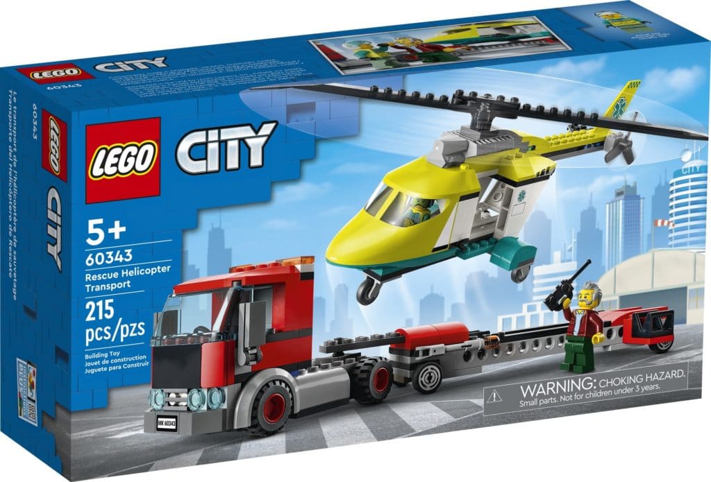 LEGO 60343 Hubschrauber Transporter 1